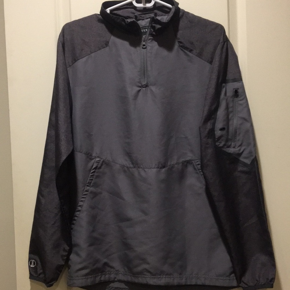 Holloway mens 1/4 zip pullover athletic lightweight golf tennis jacket size S